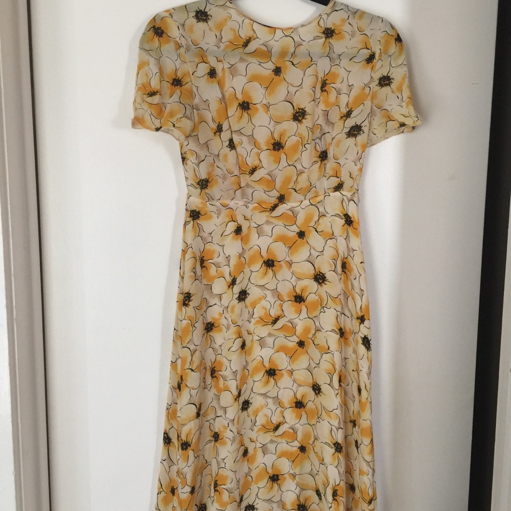 Hugo Buscati Floral A-lined Dress Size 2